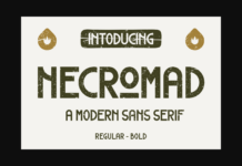Necromad Font Poster 1