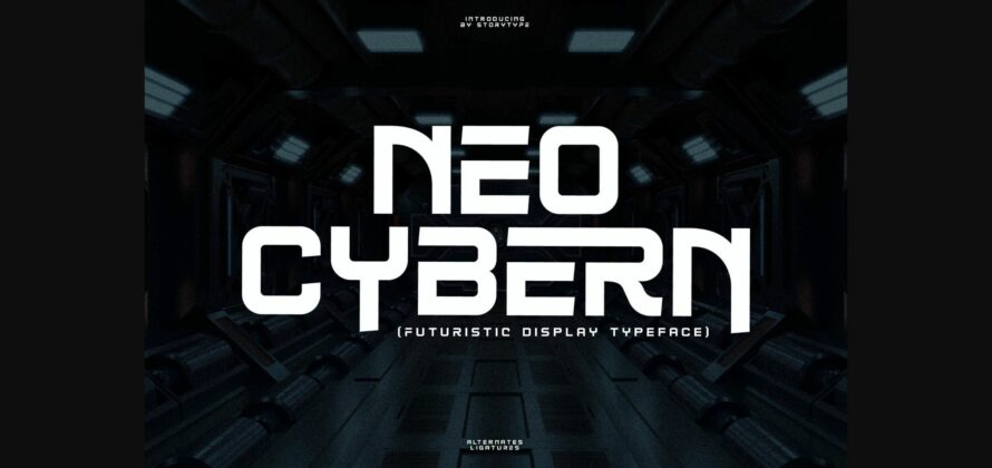 Neo Cybern Font Poster 3