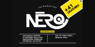 Nero Font Poster 1