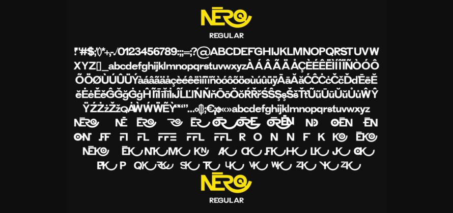 Nero Font Poster 11