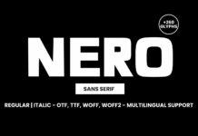 Nero Font Poster 1