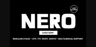 Nero Font Poster 1