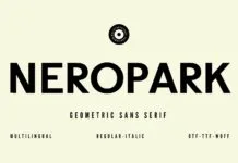 Neropark Font Neropark Font Poster 1