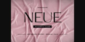 Neue Font Poster 1