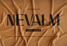 Nevalm Font Poster 1