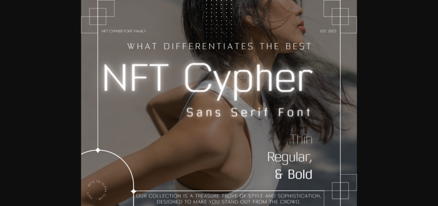 Nft Cypher Font Poster 3
