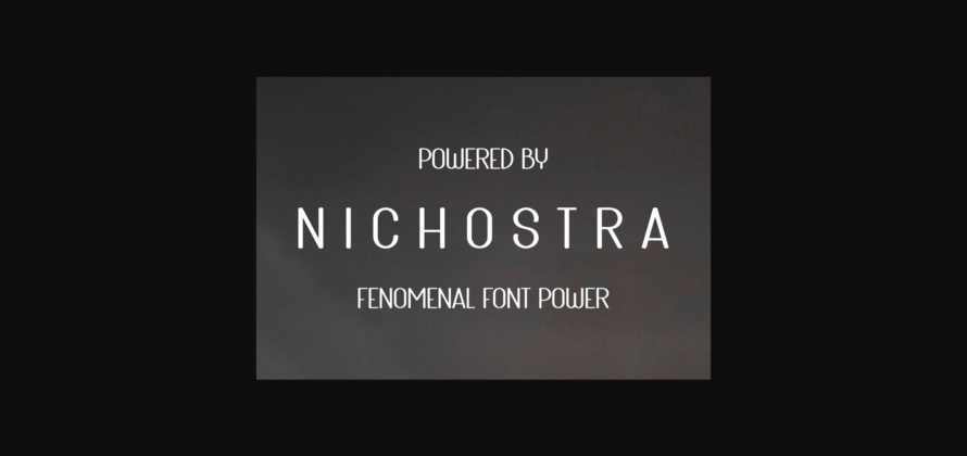 Nichostra Font Poster 5