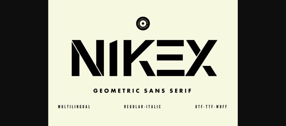 Nikex Font Poster 3