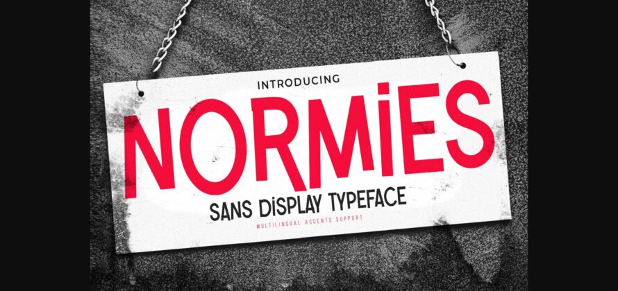 Normies Font Poster 3