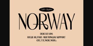 Norway Font Poster 1