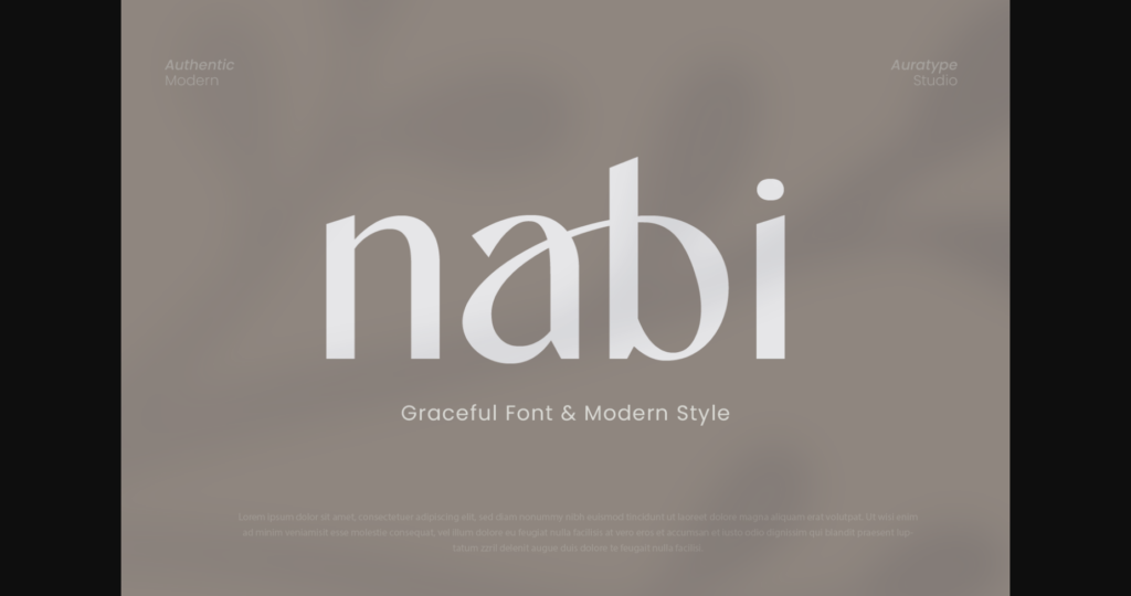 Nabi Font Poster 1