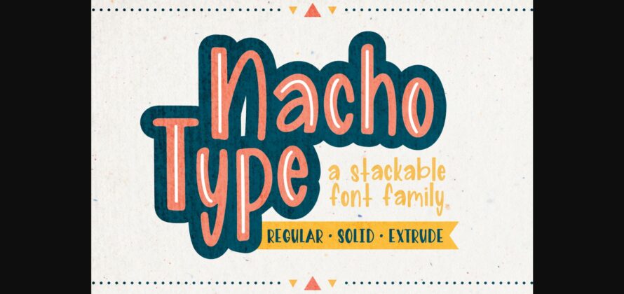 Nacho Type Font Poster 3