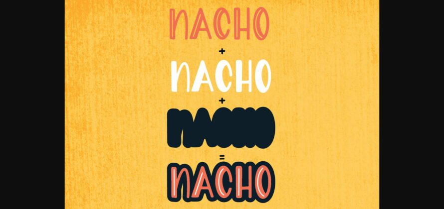 Nacho Type Font Poster 5