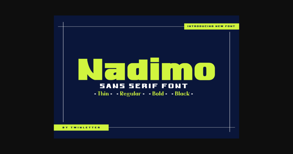 Nadimo Font Poster 3