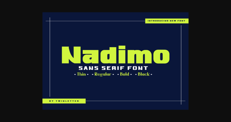 Nadimo Font Poster 3