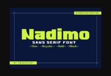 Nadimo Font Poster 1