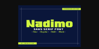 Nadimo Font Poster 1