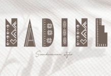 Nadine Font Poster 1