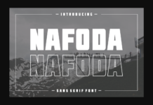 Nafoda Font Poster 1