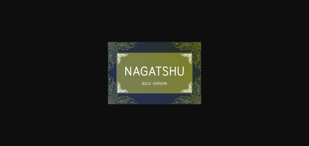 Nagatshu Bold Font Poster 3