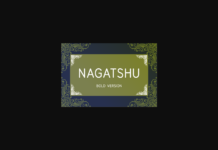Nagatshu Bold Font Poster 1