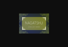 Nagatshu Extra Light Font Poster 1