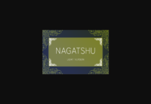 Nagatshu Light Font Poster 1