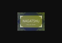 Nagatshu Regular Font Poster 1