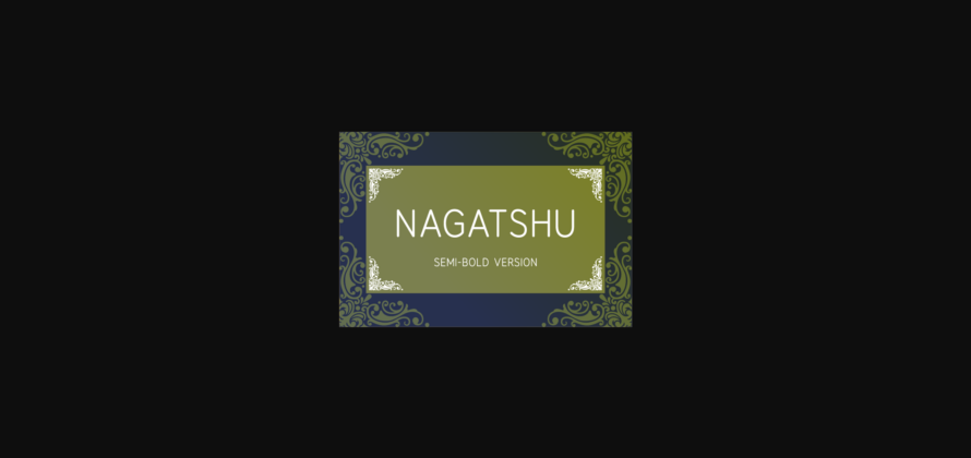 Nagatshu Semi-Bold Font Poster 3