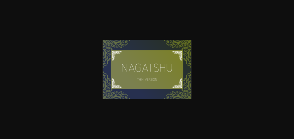 Nagatshu Thin Font Poster 1