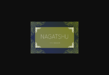 Nagatshu Thin Font Poster 1