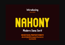 Nahony Font Poster 1