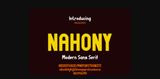 Nahony Font Poster 1