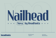 Nailhead Nova Font Poster 1