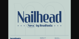 Nailhead Nova Font Poster 1