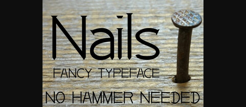 Nails Font Poster 3