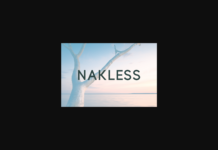 Nakless Font Nakless Font Poster 1