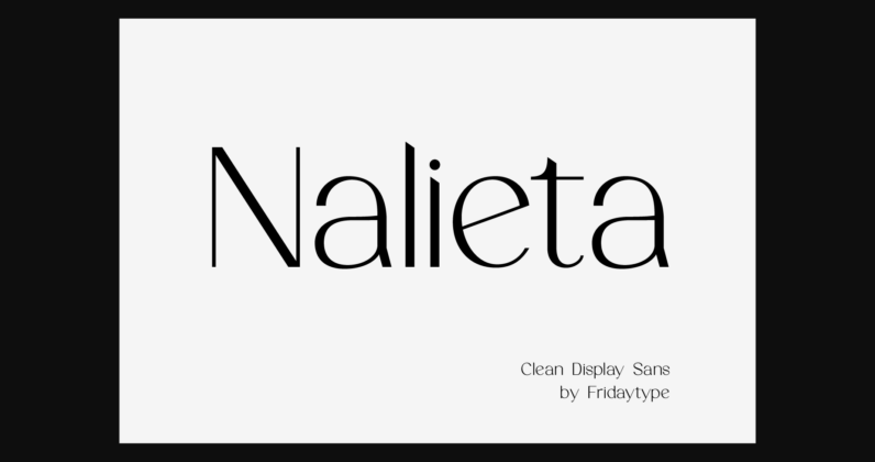 Nalieta Font Poster 3