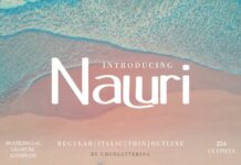 Naluri Font Poster 1