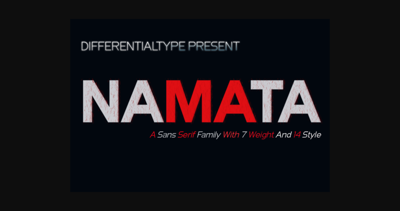 Namata Font Poster 3