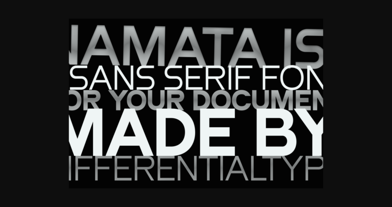 Namata Font Poster 7