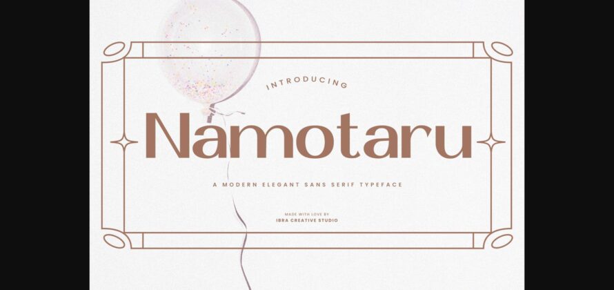 Namotaru Font Poster 3