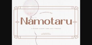 Namotaru Font Poster 1
