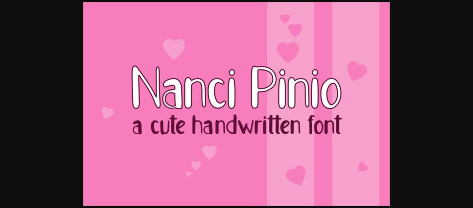 Nanci Pinio Font Poster 3