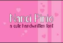 Nanci Pinio Font Poster 1