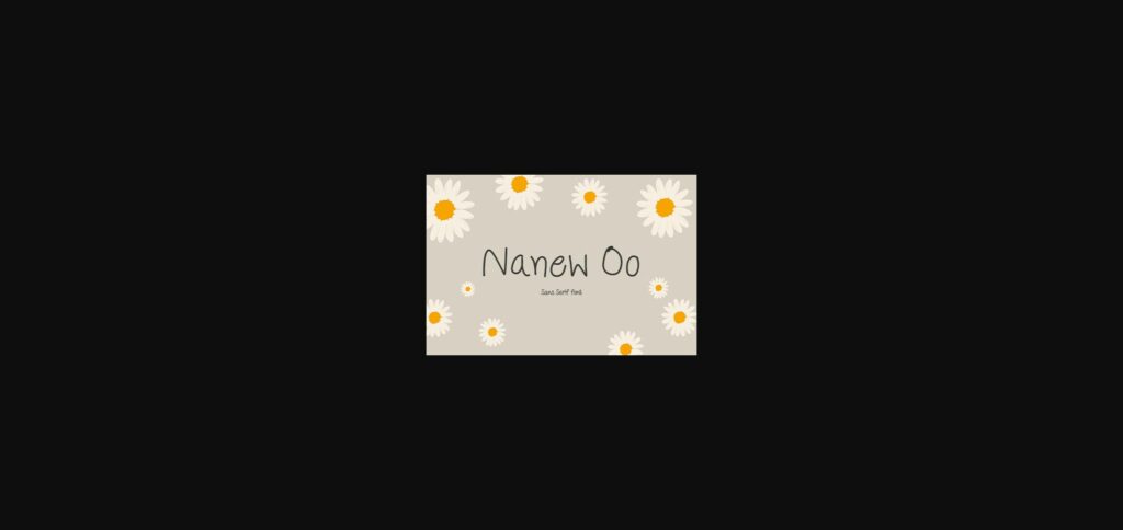 Nanew Oo Font Poster 3