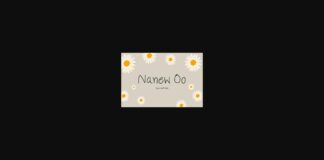 Nanew Oo Font Poster 1