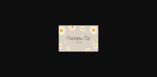 Nanew Oo Font Poster 1