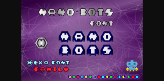 Nano Bots Font Poster 1