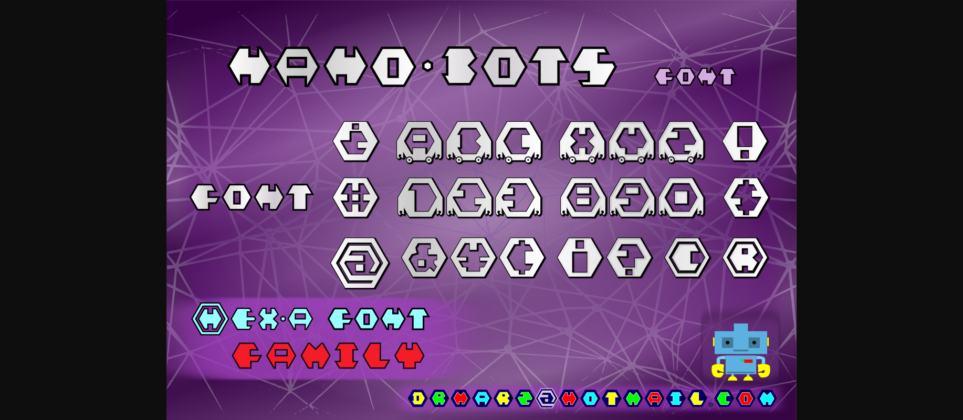 Nano Bots Font Poster 4